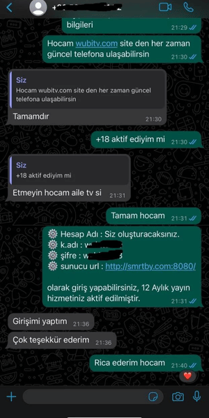 Müşteri 5 tarafından verilen olumlu geri bildirim